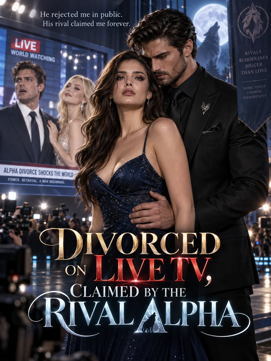 Divorced on Live TV, Claimed by the Rival Alpha Novel Cover