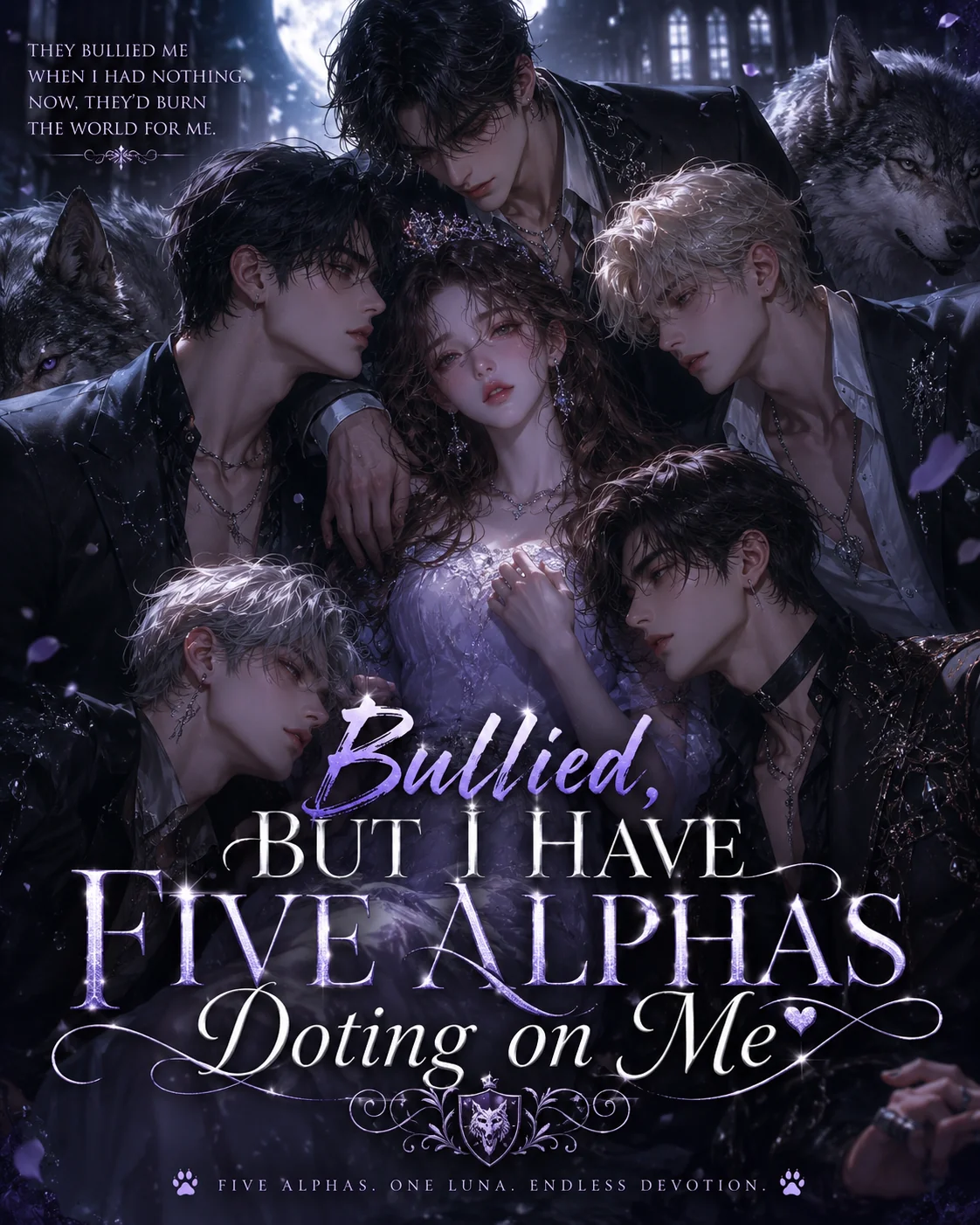 Bullied, But I Have Five Alphas Doting on Me Novel Cover