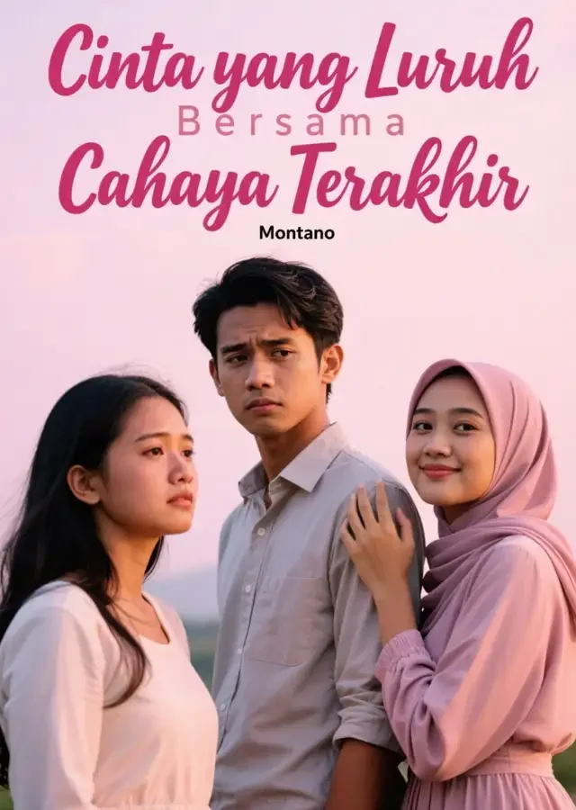 Sampul Novel Cinta yang Luruh Bersama Cahaya Terakhir