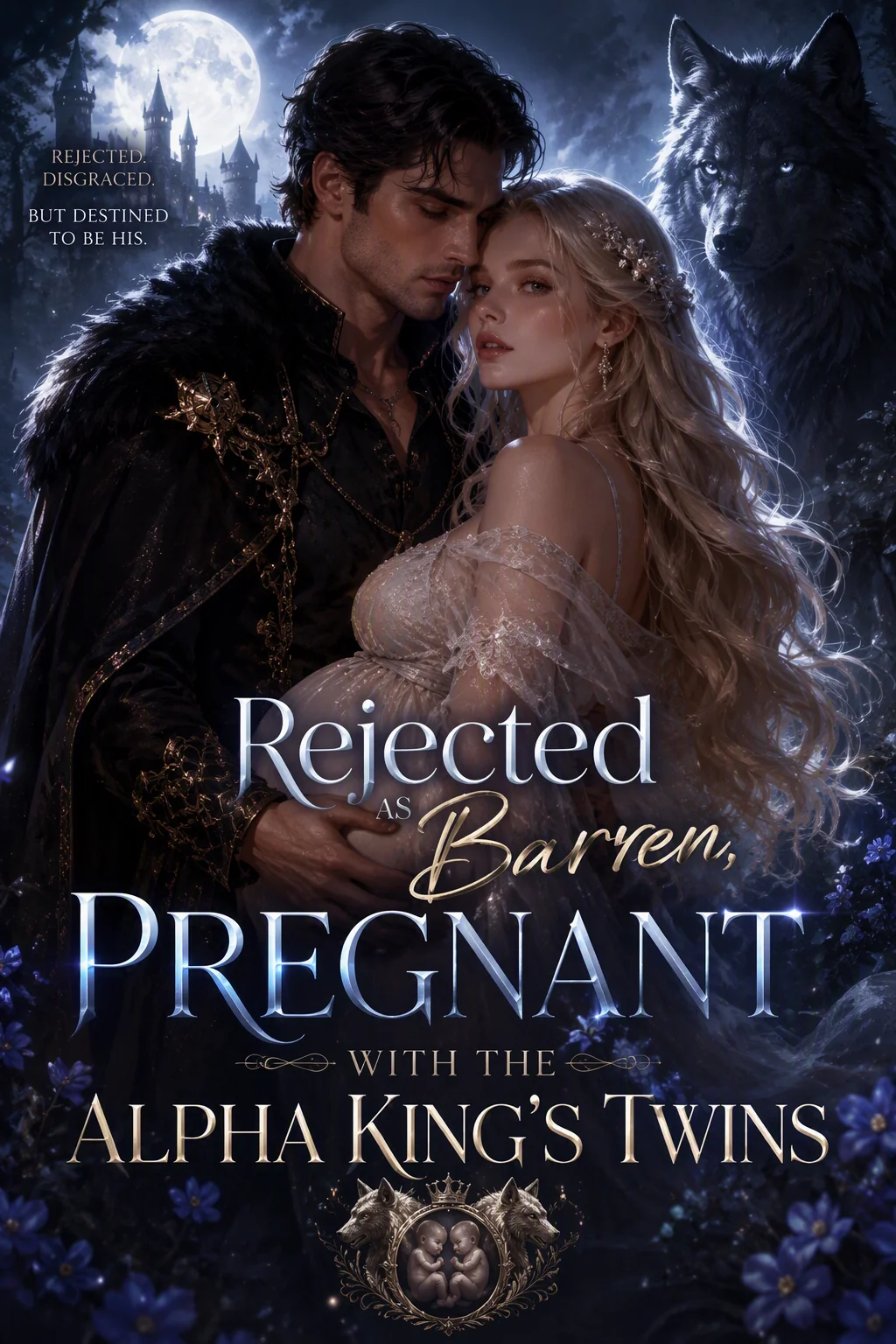 Rejected as Barren, Pregnant with the Alpha King's Twins Novel Cover