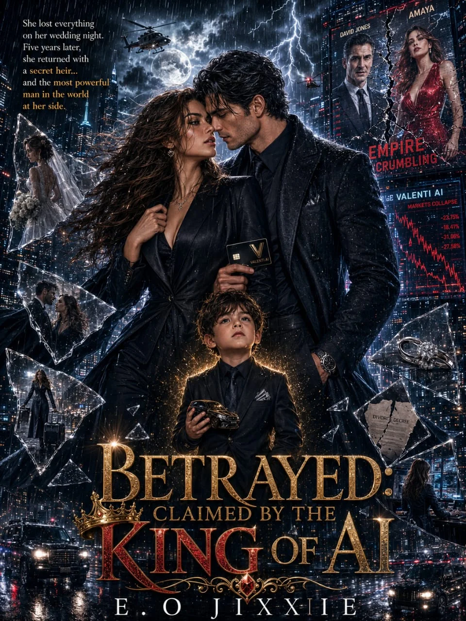 BETRAYED:CLAIMED BY THE KING OF AI Novel Cover