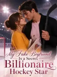 Fake Dating the Secret Billionaire Hockey Star Novel Cover