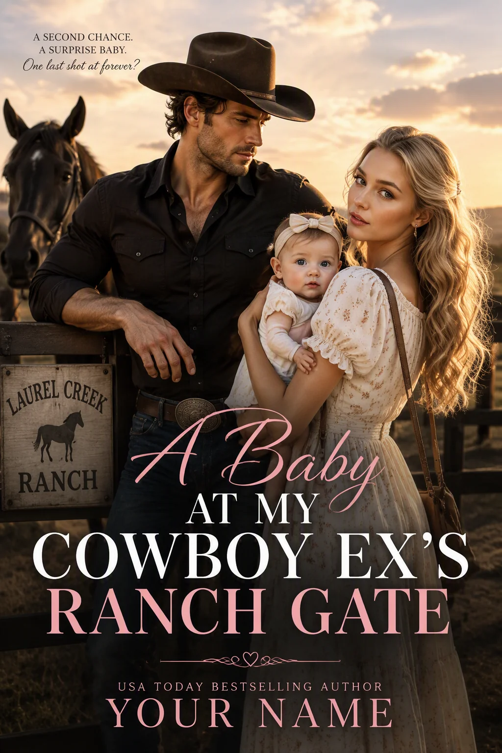 A Baby at My Cowboy Ex's Ranch Gate Novel Cover