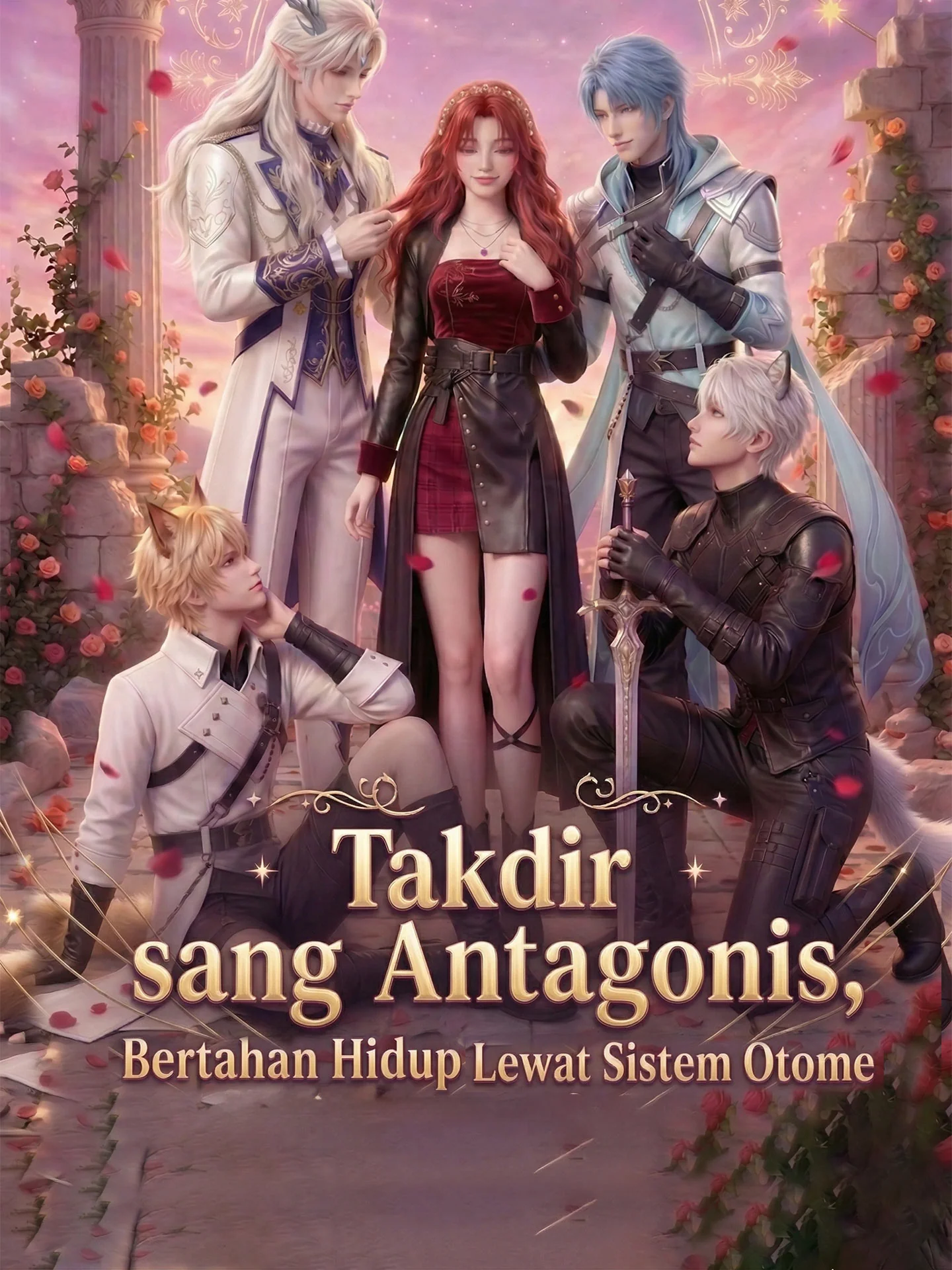 Sampul Takdir sang Antagonis, Bertahan Hidup Lewat Sistem Otome