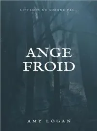 Couverture du roman ... Ange Froid ...