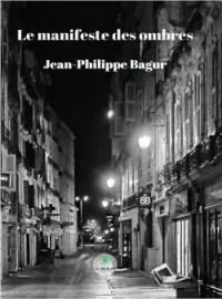 Couverture du roman Le manifeste des ombres