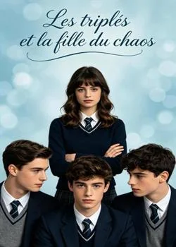 Couverture du roman Les triplés et la fille du chaos.