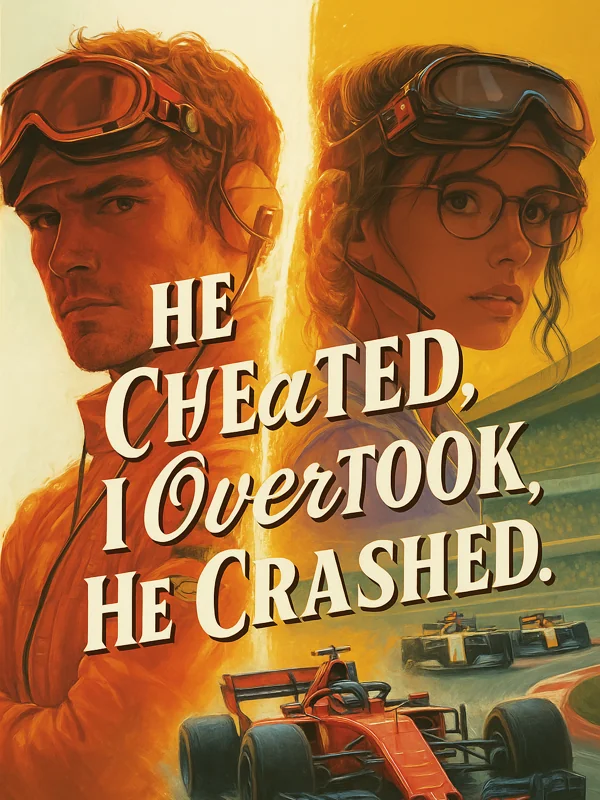 He Cheated, I Overtook, He Crashed. Novel Cover