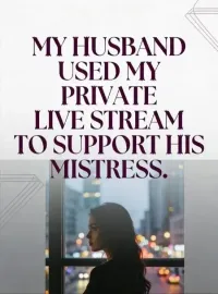 My husband used my private live stream to support his mistress. Novel Cover