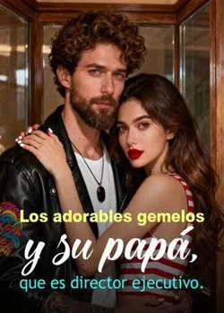 Portada de la novela Los adorables gemelos y su papá, que es director ejecutivo.
