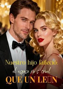 Portada de la novela Nuestro hijo falleció: el esposo más cruel que un león
