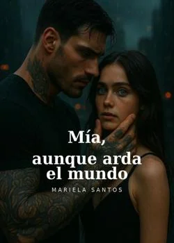 Portada de la novela Mía, aunque arda el mundo 