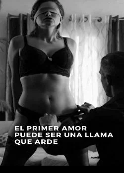 Portada de la novela "El primer amor puede ser una llama que arde