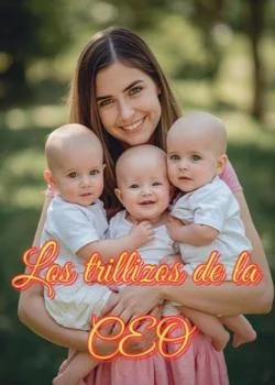 Portada de la novela Los trillizos de la CEO