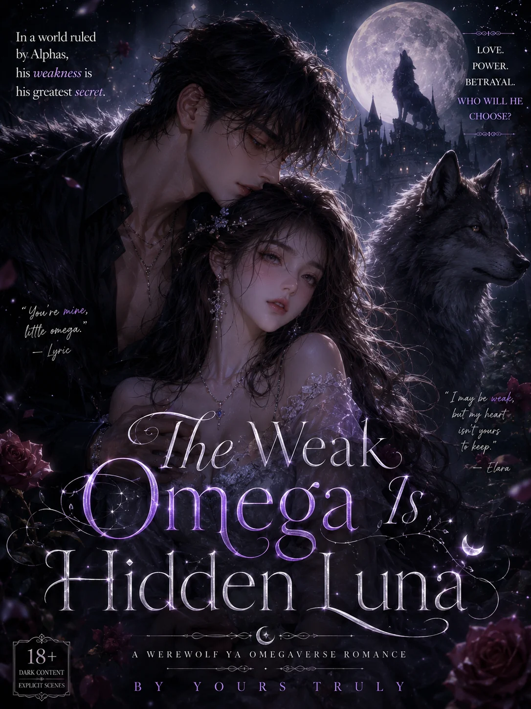 The Weak Omega Is Hidden Luna Novel Cover