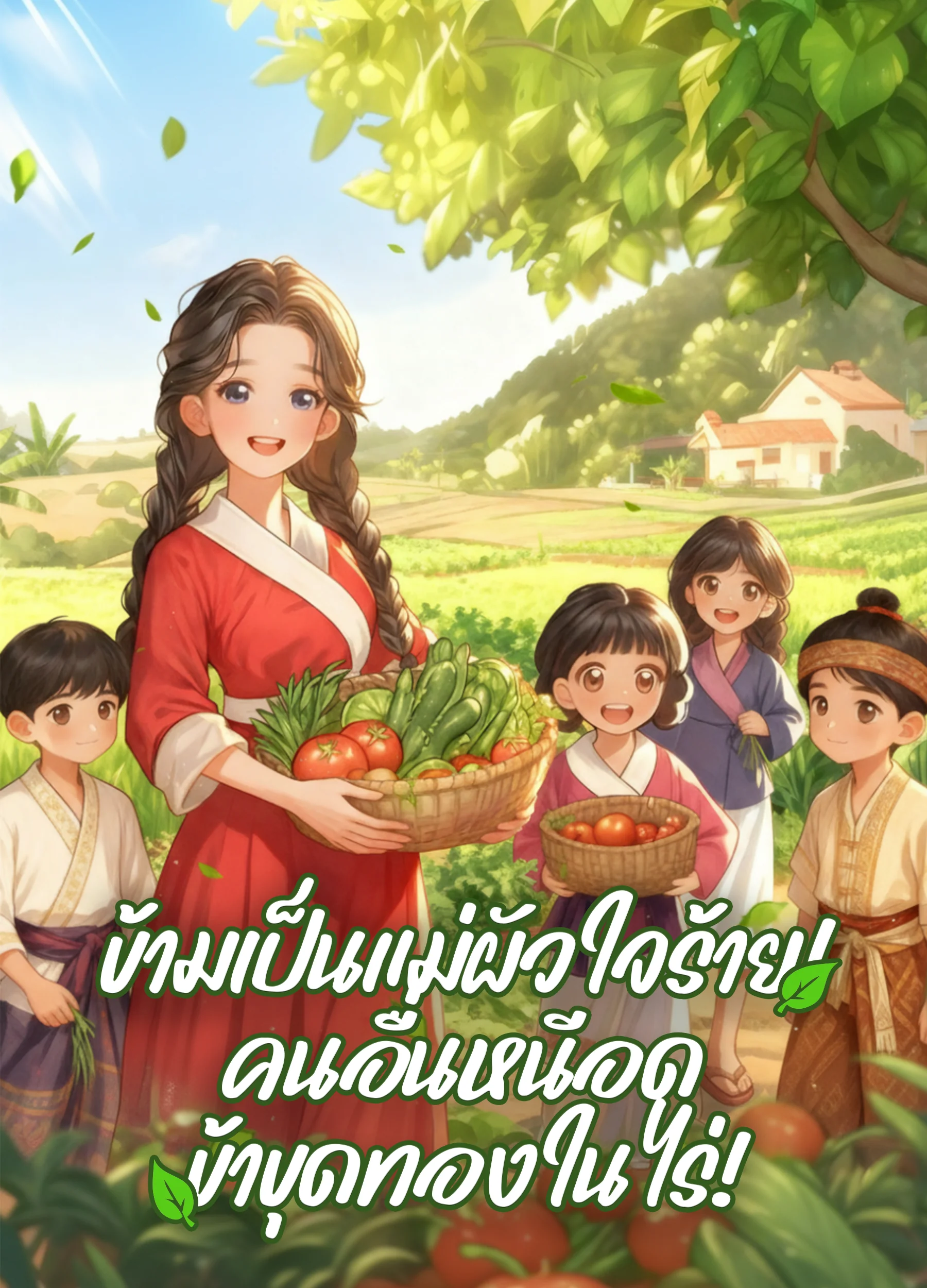 ภาพปกนิยายเรื่อง ข้ามเป็นแม่ผัวใจร้าย! คนอื่นหนีอด ข้าขุดทองในไร่!