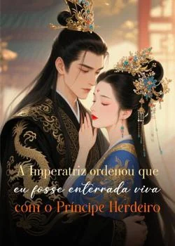 Capa do romance A Imperatriz ordenou que eu fosse enterrada viva com o Príncipe Herdeiro