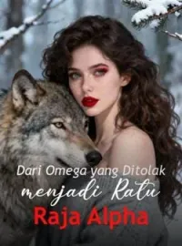 Sampul Novel Dari Omega yang Ditolak menjadi Ratu Raja Alpha