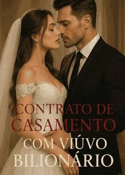 Capa do romance Contrato de casamento com viúvo bilhionario 