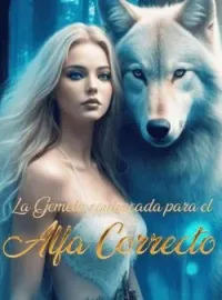Portada de la novela LA GEMELA EQUIVOCADA PARA EL ALFA CORRECTO