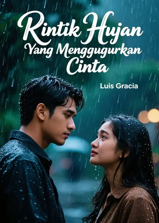 Sampul Novel Rintik Hujan Yang Menggugurkan Cinta