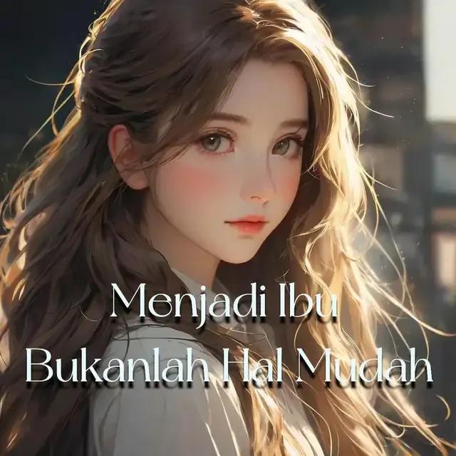 Sampul Novel Menjadi Ibu Bukanlah Hal Mudah