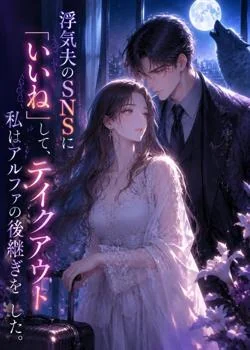 浮気夫のSNSに「いいね」して、私はアルファの後継ぎをテイクアウトした。 の小説カバー