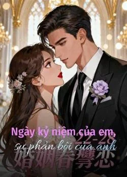 Bìa tiểu thuyết Ngày kỷ niệm của em, sự phản bội của anh