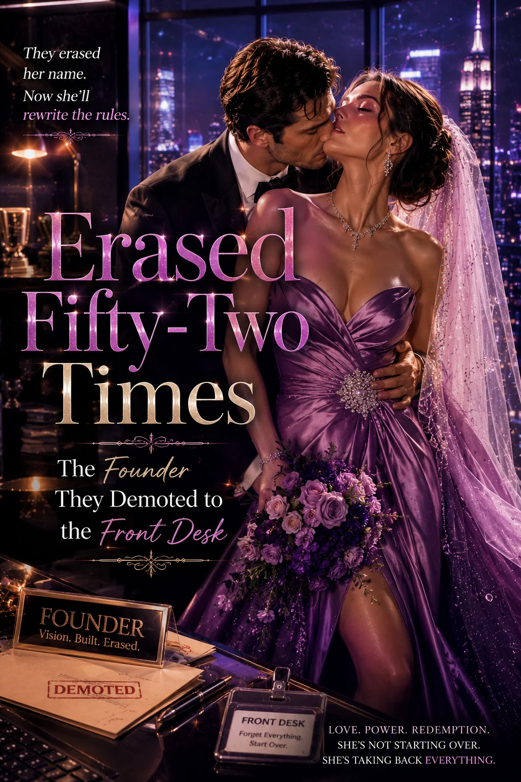 Erased Fifty-Two Times - The Founder They Demoted to the Front Desk Novel Cover
