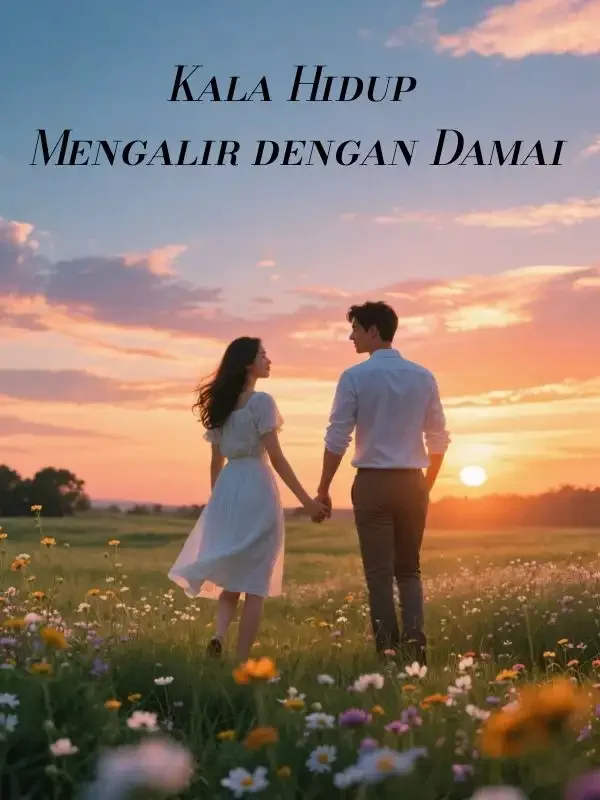 Sampul Novel Kala Hidup Mengalir dengan Damai