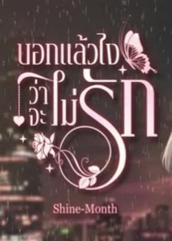 หน้าปกนวนิยาย บอกแล้วไงว่าจะไม่รัก