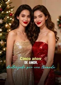 Portada de la novela Cinco años de amor, destrozado por una llamada