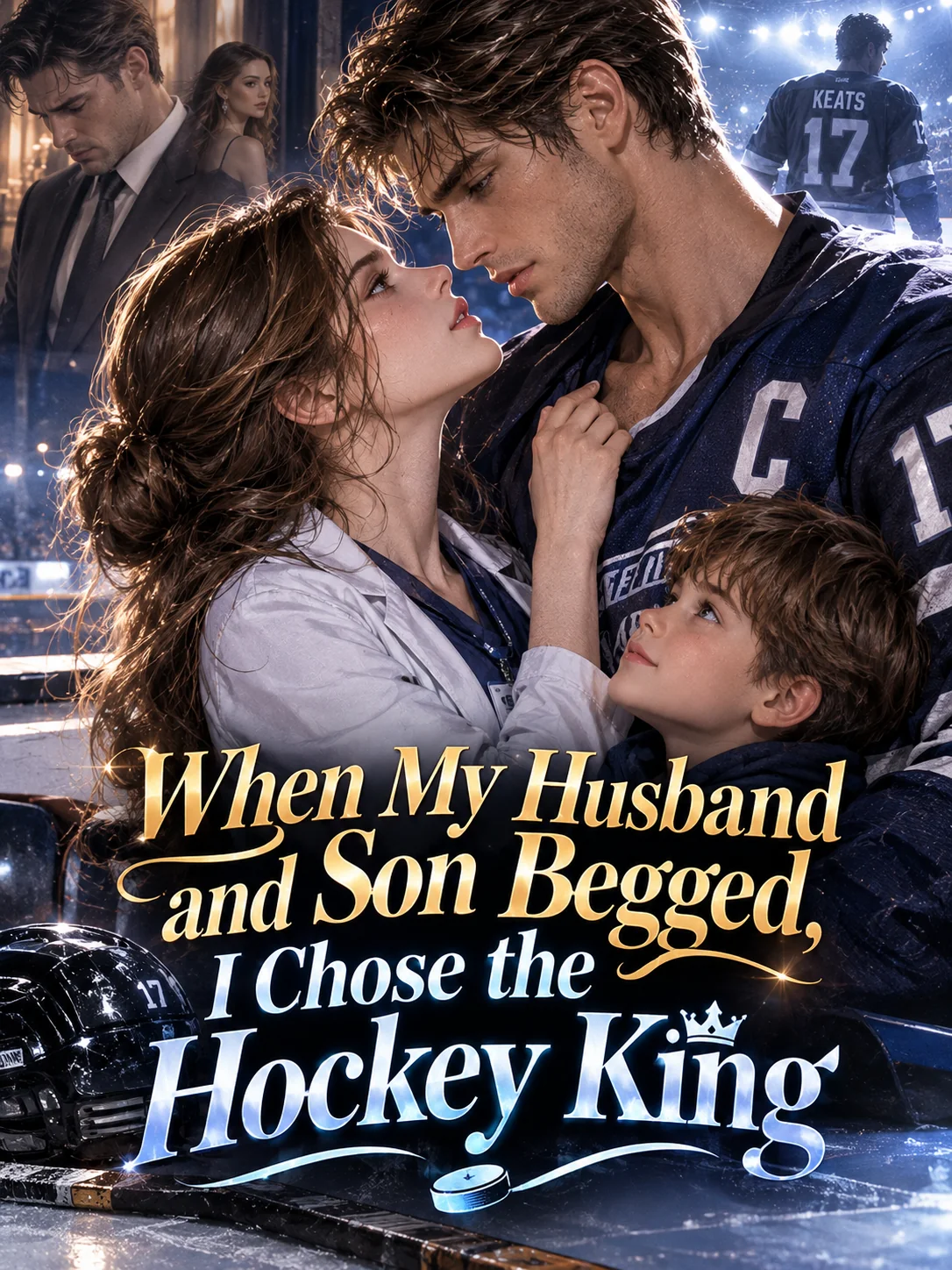 When My Husband and Son Begged, I Chose the Hockey King Novel Cover