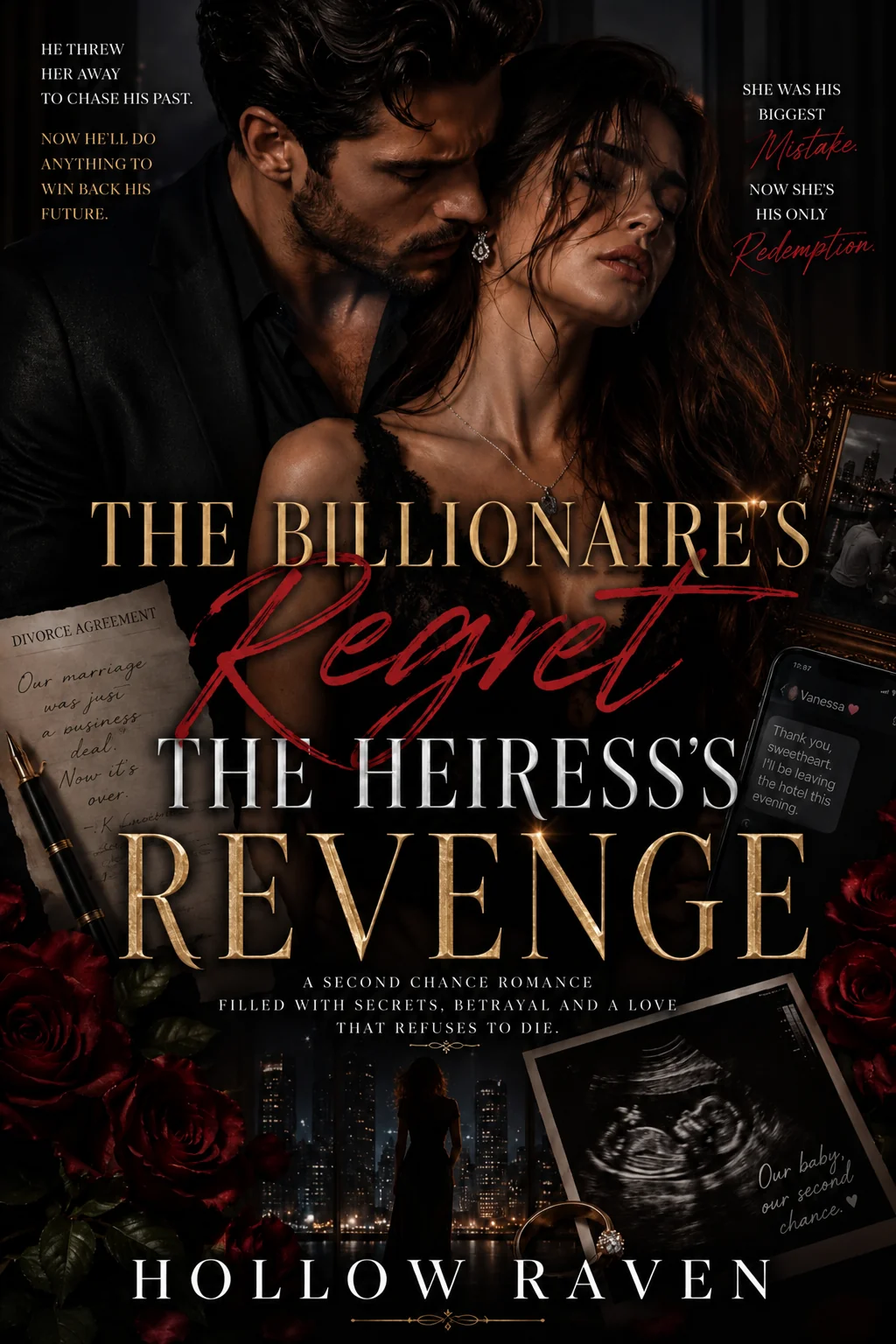 The billionaire regret;the heiress revenge Novel Cover