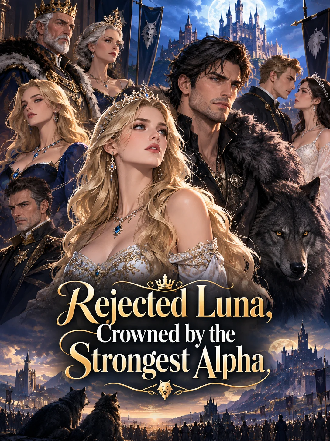 Rejected Luna, Crowned by the Strongest Alpha Novel Cover