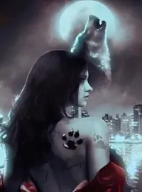 Couverture du roman Marquée par les loups noirs