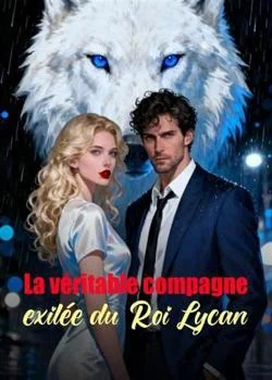 Couverture du roman La véritable compagne exilée du Roi Lycan