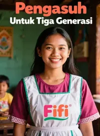 Sampul Novel Pengasuh Untuk Tiga Generasi