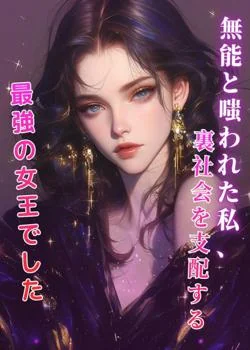 無能と嗤われた私、裏社会を支配する最強の女王でした の小説カバー