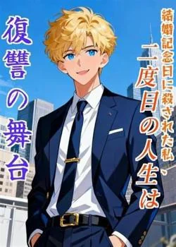 結婚記念日に殺された私、二度目の人生は復讐の舞台 の小説カバー