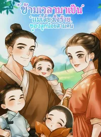 หน้าปกนวนิยาย ข้ามเวลามาเป็นแม่เลี้ยงใจร้ายของลูกน้อยสามคน