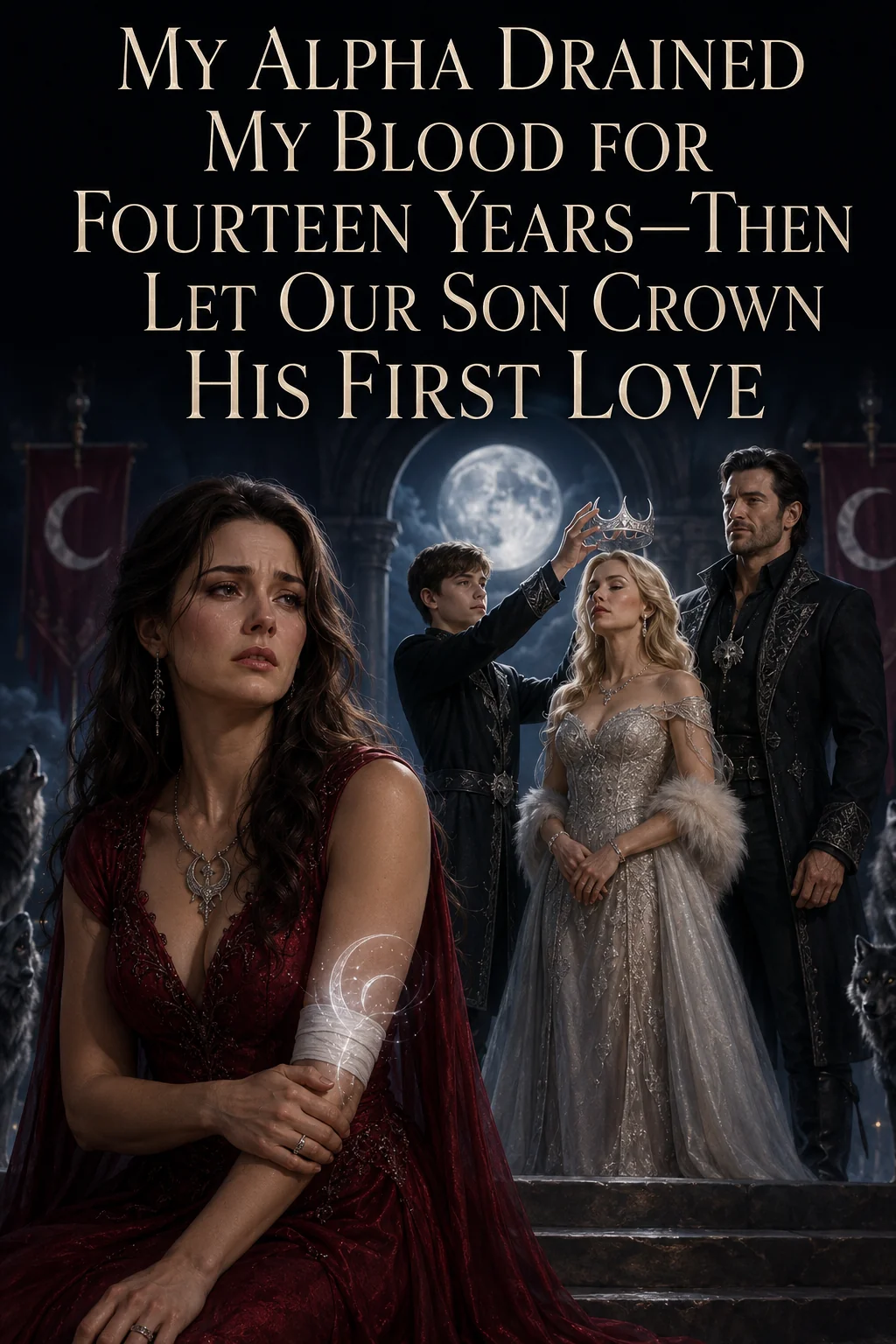 My Alpha Drained My Blood for Fourteen Years—Then Let Our Son Crown His First Love Novel Cover