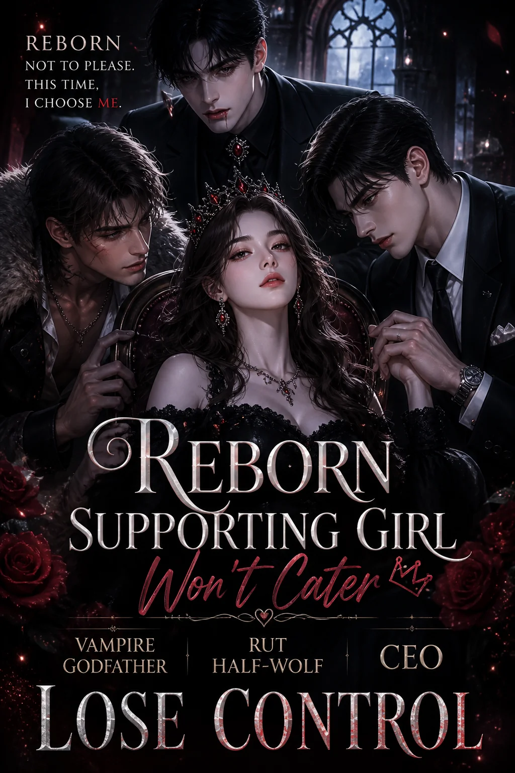 Reborn Supporting Girl Won't Cater: Vampire Godfather, Rut Half-Wolf & CEO Lose Control Novel Cover