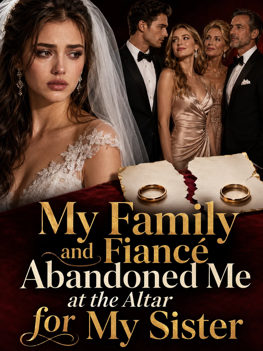 MY FAMILY AND FIANCÉ ABANDONED ME AT THE ALTAR FOR MY SISTER Novel Cover