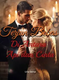 Sampul Novel Terjun Bebas Di Antara Api dan Cinta