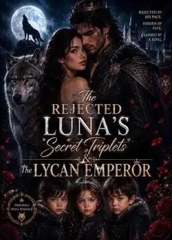 The Rejected Luna's Secret Triplets & The Lycan Emperor Novel Cover