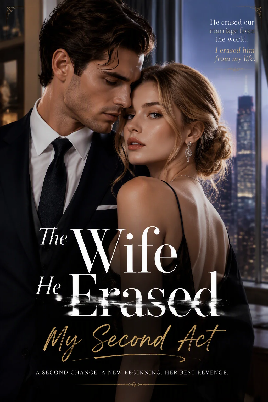 The Wife He Erased - My Second Act Novel Cover