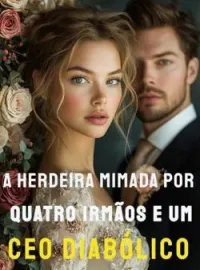Capa do romance A Herdeira Mimada por Quatro Irmãos e um CEO Diabólico