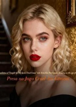 Capa do romance Presa no Jogo Cruel dos Gêmeos
