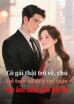 Bìa tiểu thuyết Cô gái thật trở về, chú trẻ tuổi cứ tiếp tục trộn áo len nhỏ của tôi ra